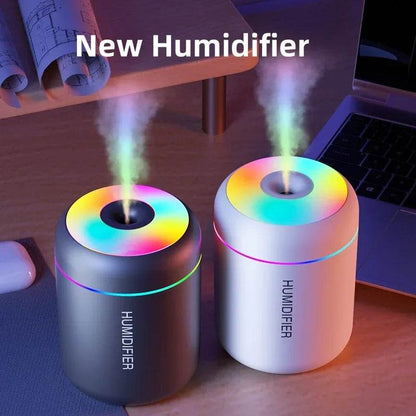 180ML Mini Air Humidifier USB Electric Aroma Diffuser Essential Oil Purifier Aromatherapy Mist Maker Lights For Car Home Bedroom - HORA GIFT