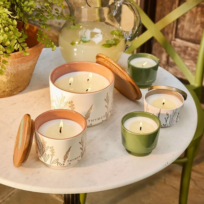 Outdoor Citronella Candles - Patio Scented with Olive Leaf & Lemongrass - Backyard Essential Aromatics