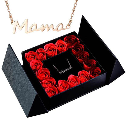 Gifts for Women Jewelry Pendant Necklace /w Soap Eternal Rose Gift Box Mother's Day - HORA GIFT