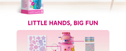 JOYFY Decorate Your Own Water Bottle Kits Mermaid DIY Gem Diamond Painting Crafts Arts for Girls Age 6+ Birthday Christmas