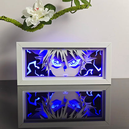 3D Anime Motion Night Light Anime Laser Lamp Box Led Light For Bedroom Desk Decor Manga Birthday Gift Table Lamps Lightbox