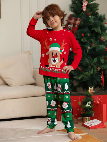2024 Couples Christmas Family Matching Pajamas Set Mother Kids Clothes Christmas Pajamas For Family Clothing Set