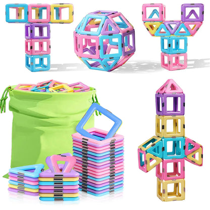 Magnetic Blocks Magnetic Building Blocks Set Magnetic Blocks STEM Toys Creativity Educational Construction Toys for Kids Gifts