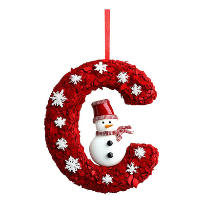 2d 26 Letter Christmas Ornaments Acrylic Flat Christmas Tree Home Decorations Ornaments Christmas Tree Decoration 2d Letter Pend