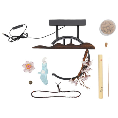 Modern Chinese Backflow Incense Burner: Elegant Décor with Soothing Fragrance for Relaxation and Stress Relief
