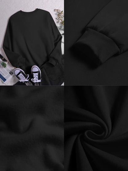 1PC [Couple Style] Fashion Casual Couple Round Neck Long Sleeve Hoodie Couple Christmas Fun Match Pattern Printed Sweatshirt