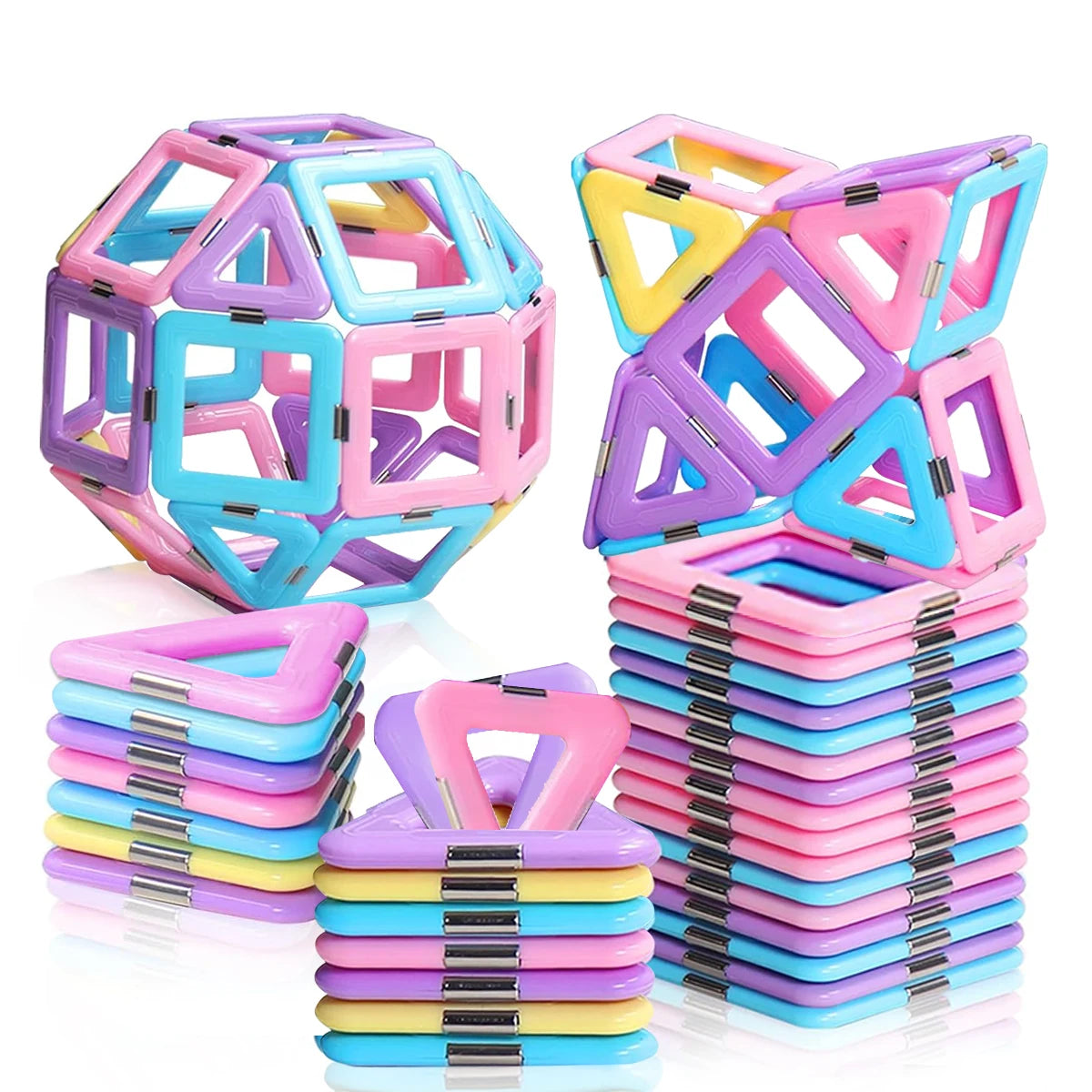 Magnetic Blocks Magnetic Building Blocks Set Magnetic Blocks STEM Toys Creativity Educational Construction Toys for Kids Gifts
