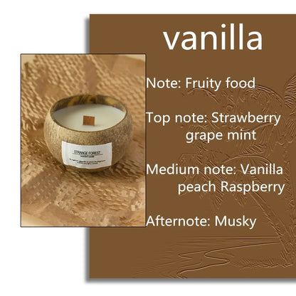 natural coconut shell scented candles, home fragrance Companion Hand Gift
