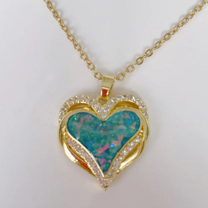 Vintage Rectangular Pendant Necklace with Enamel Floral Design in Stainless Steel