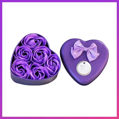 Soap Rose Romantic Scented Bath Soap Flowers Home Decor Fake Flower Wedding Pink Petal Valentine's Day Party Gift Box