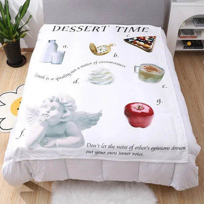 Nordic Throw Blankets Home Decor Flannel Bed Blanket - HORA GIFT