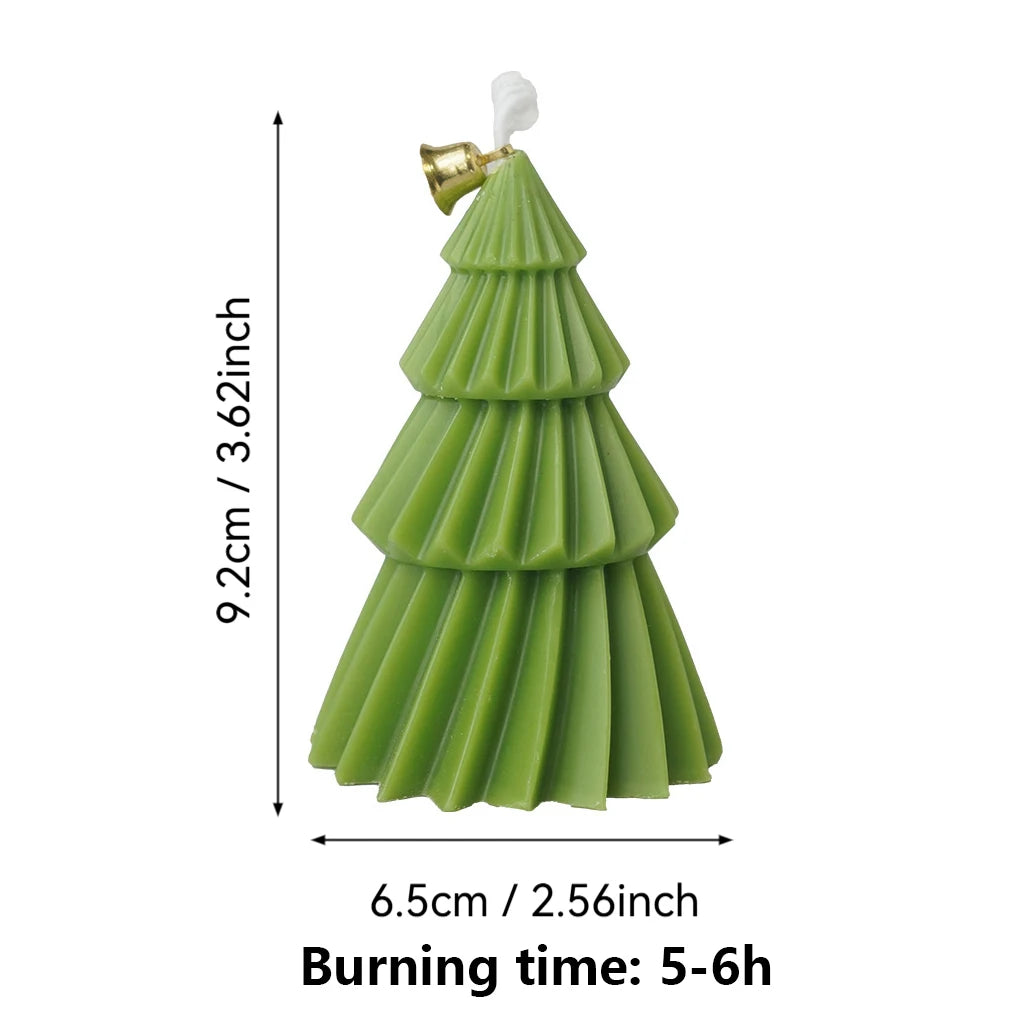 Handcrafted Christmas Tree Scented Candles | Creative Festive Ornament & Perfect Gift for Xmas Lovers | Premium Fragrant Decor