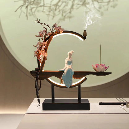 Modern Chinese Backflow Incense Burner: Elegant Décor with Soothing Fragrance for Relaxation and Stress Relief