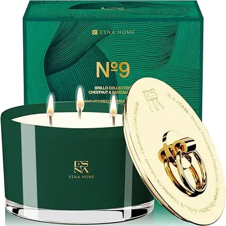 Lavender Aromatherapy Soy Candles for Home - Premium Scented Natural Essential Oil Cotton Wick Housewarming Gift