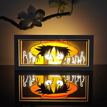 3D Anime Motion Night Light Anime Laser Lamp Box Led Light For Bedroom Desk Decor Manga Birthday Gift Table Lamps Lightbox