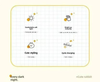 【Perfect Christmas Gift】Adorable Unicorn Silicone Night Light – USB Rechargeable 3-Level Dimmable Touch Lamp