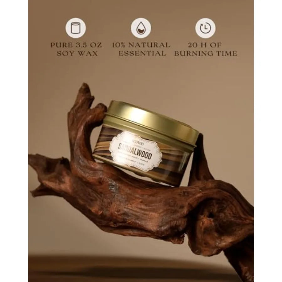 Soy Candles Set 6 PC Scented Candle Set 21oz Aromatherapy Candles for Relaxation and Home Ambiance Ideal for Women's SelfCare R