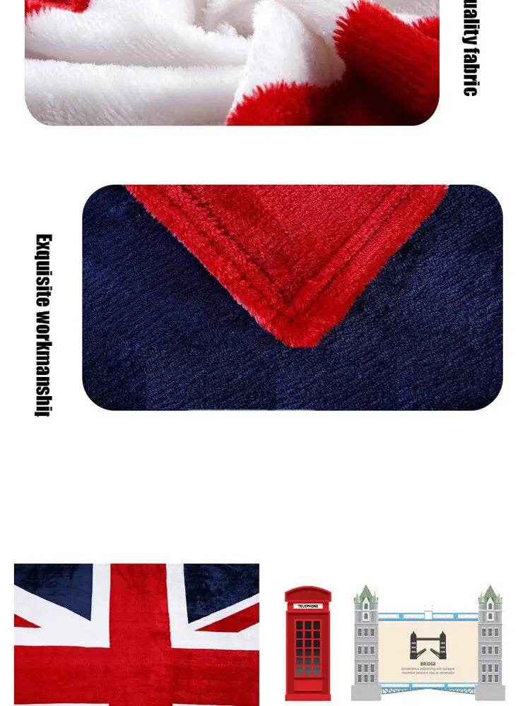 Bed Blankets-Warm and Plush Throw for Sofas, Sofas, Cars, and Travel-Machine-washed English Style Blankets - HORA GIFT