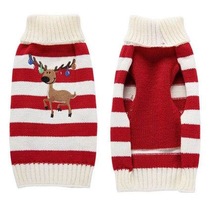 Dog Sweater Christmas Winter Warm Dog Clothes Xmas Outfit for Dogs Puppy Coat Dog - HORA GIFT