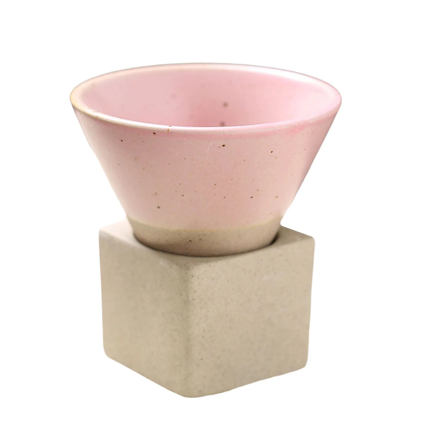 Japanese Style Coffee Teacups Thick Pottery Tea Cups Ceramic Mug Vintage Drinking Cup Cone Shape Coffee Cup for Tea Brewing