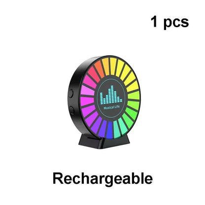 Aromatherapy Magnetic Pickup Lamp Colorful Ambient Air Fresher Round RGB Lights Rechargeable for Car Air Outlet or Room - HORA GIFT