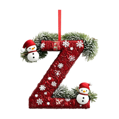 2d 26 Letter Christmas Ornaments Acrylic Flat Christmas Tree Home Decorations Ornaments Christmas Tree Decoration 2d Letter Pend