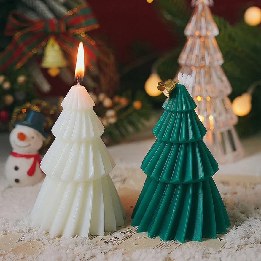 Handcrafted Christmas Tree Scented Candles | Creative Festive Ornament & Perfect Gift for Xmas Lovers | Premium Fragrant Decor