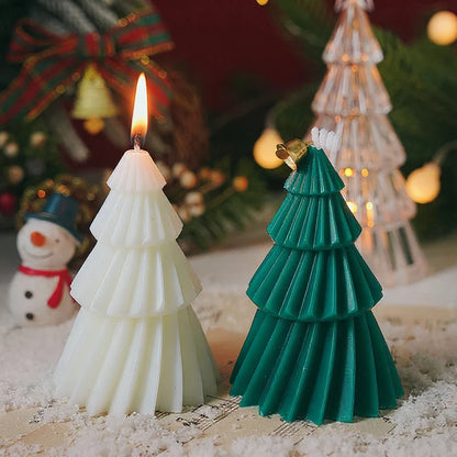 Handcrafted Christmas Tree Scented Candles | Creative Festive Ornament & Perfect Gift for Xmas Lovers | Premium Fragrant Decor