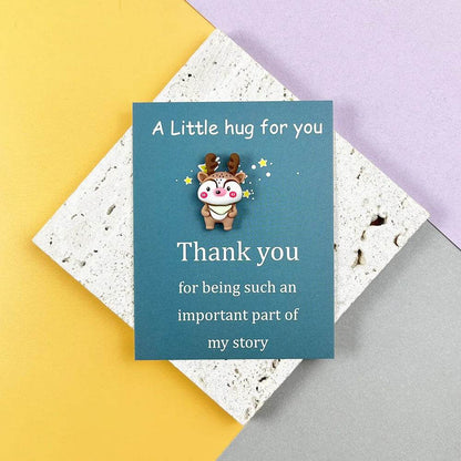 Marry Christmas Cards with Cute Resin Ornament Santa Claus Snowman Tree Ginger Man Christmas Greeting Cards Gift Thank You Card - HORA GIFT