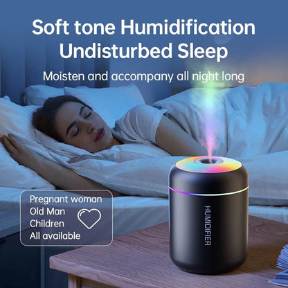 180ML Mini Air Humidifier USB Electric Aroma Diffuser Essential Oil Purifier Aromatherapy Mist Maker Lights For Car Home Bedroom - HORA GIFT