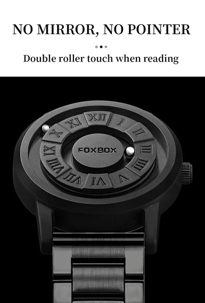 FOXBOX Military Waterproof Watch For Men LIGE Luxury Crolling Pointer Magnetic Force Watch Men Fashion Sport Quartz Chronograph