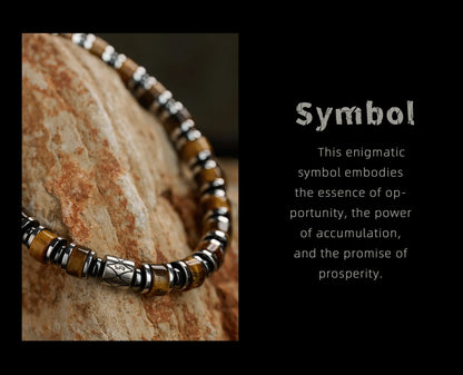 Men's Tiger Eye Bracelet - Natural Stone for Grounding & Protection | Adjustable Healing Crystal Gift for Him