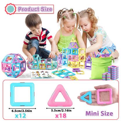 Magnetic Blocks Magnetic Building Blocks Set Magnetic Blocks STEM Toys Creativity Educational Construction Toys for Kids Gifts