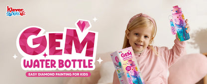 JOYFY Decorate Your Own Water Bottle Kits Mermaid DIY Gem Diamond Painting Crafts Arts for Girls Age 6+ Birthday Christmas