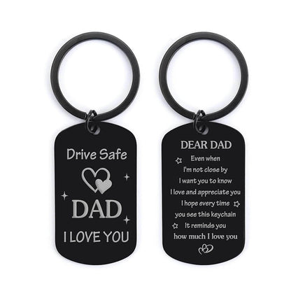 Father's Day for Dad Gifts - Drive Safe Keychain - HORA GIFT