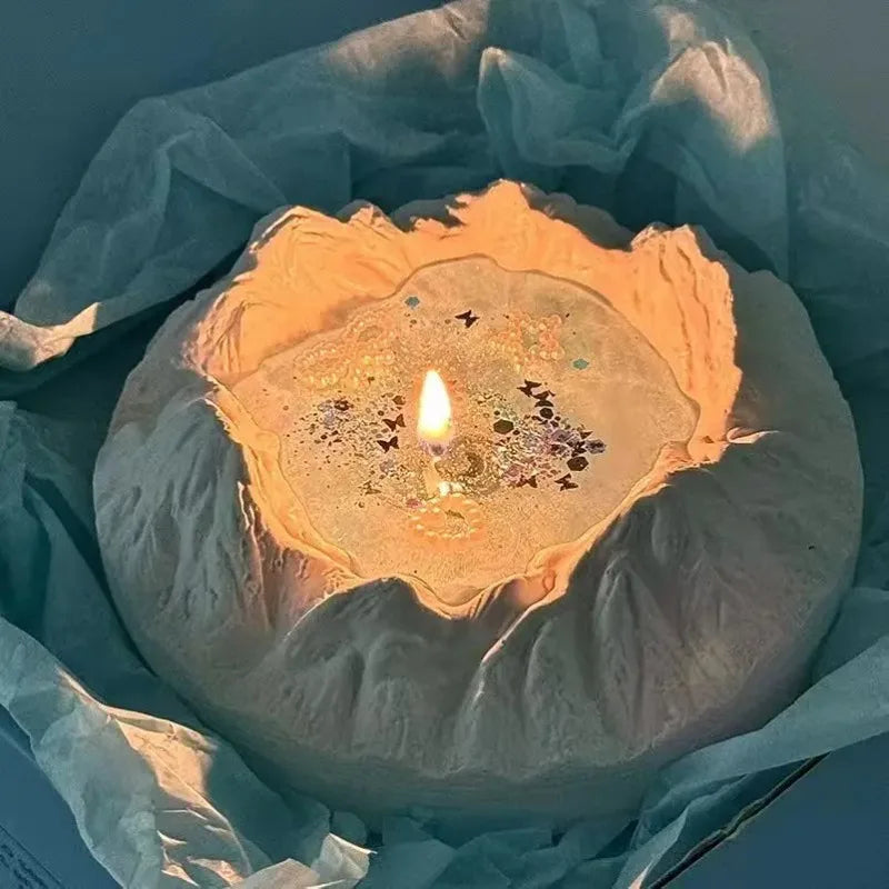 Glacier Aromatherapy Candles Home Decoration Wedding Birthday Gift for Girlfriend and Best Friends