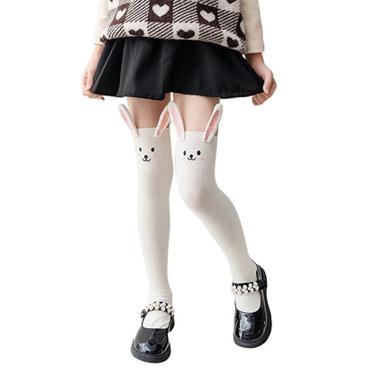 Cute Baby Girls Knee High Socks with Adorable Cartoon Characters for Infant Toddler Clothing Accessories and Gifts