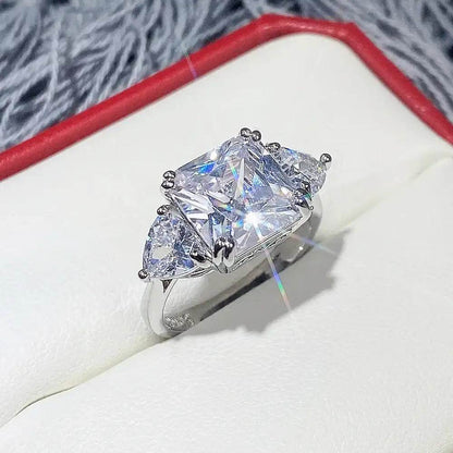 High Quality Big AAA Pink Yellow White Zircon Rings - HORA GIFT