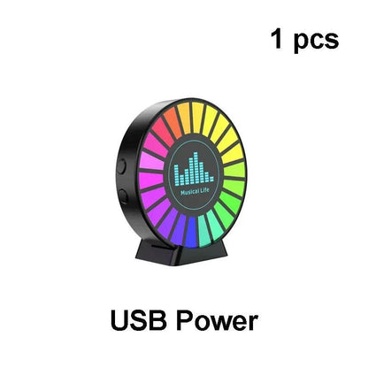 Aromatherapy Magnetic Pickup Lamp Colorful Ambient Air Fresher Round RGB Lights Rechargeable for Car Air Outlet or Room - HORA GIFT