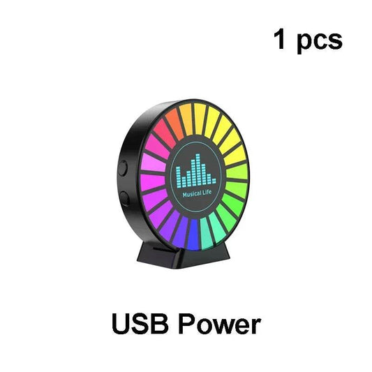 Aromatherapy Magnetic Pickup Lamp Colorful Ambient Air Fresher Round RGB Lights Rechargeable for Car Air Outlet or Room - HORA GIFT