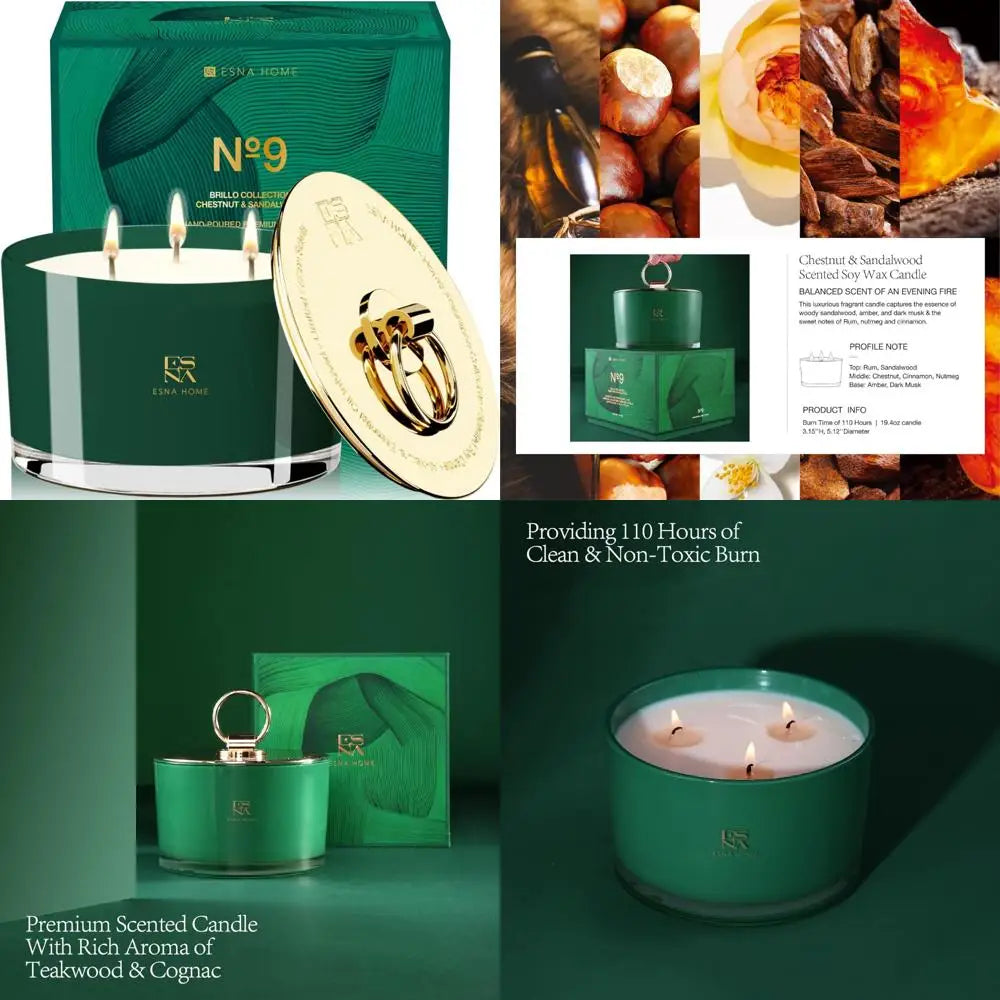 Lavender Aromatherapy Soy Candles for Home - Premium Scented Natural Essential Oil Cotton Wick Housewarming Gift