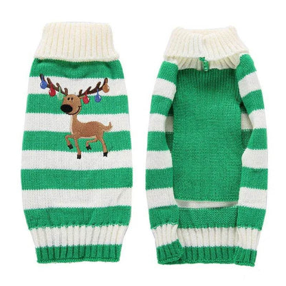 Dog Sweater Christmas Winter Warm Dog Clothes Xmas Outfit for Dogs Puppy Coat Dog - HORA GIFT