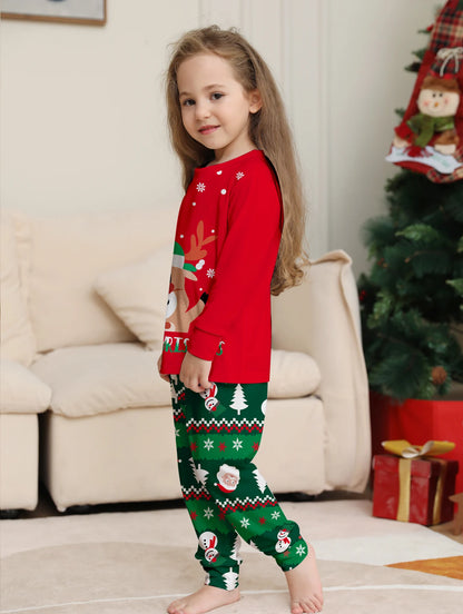 2024 Couples Christmas Family Matching Pajamas Set Mother Kids Clothes Christmas Pajamas For Family Clothing Set