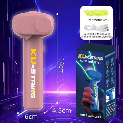 String Rope Glow in The Dark String Rope Launcher Luminous Portable Handheld String Stress Relief Toy For Kids Party Gift - HORA GIFT
