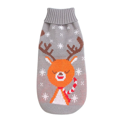 XS-XXL Christmas Pet Dog Sweaters Autumn Winter Warm Pet Cat Clothing for Small Large Dog Chihuahua Puppy Sweater Coat Outfit