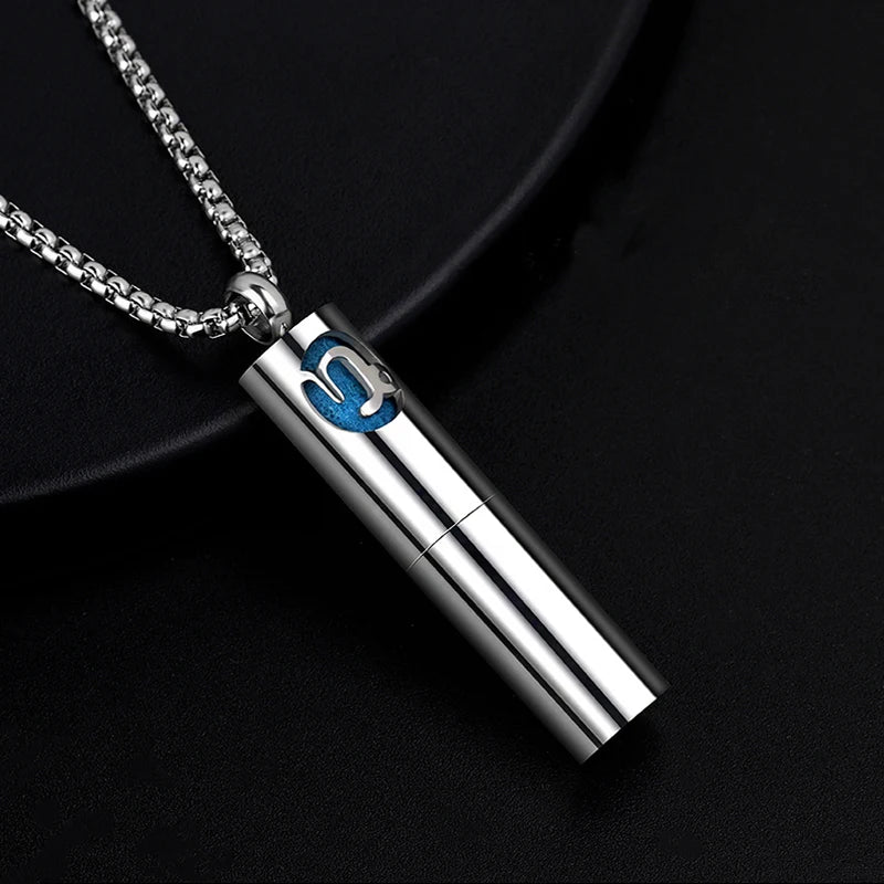 Twelve Constellation Aromatherapy Essential oil diffuser Pendant necklace Stainless steel new Aromatherapy necklace Niche pendan