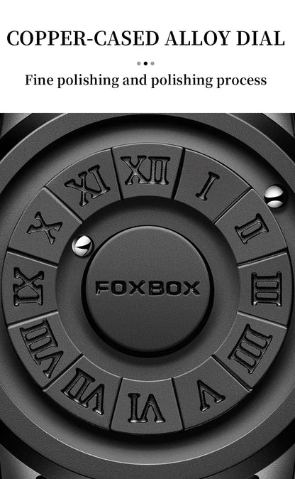 FOXBOX Military Waterproof Watch For Men LIGE Luxury Crolling Pointer Magnetic Force Watch Men Fashion Sport Quartz Chronograph