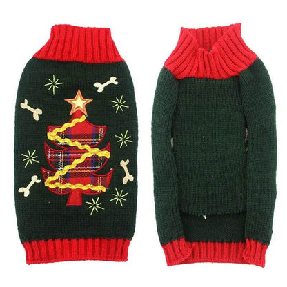 Dog Sweater Christmas Winter Warm Dog Clothes Xmas Outfit for Dogs Puppy Coat Dog - HORA GIFT