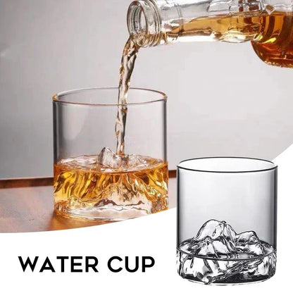 Glass Mountain Viewing Cup Japanese Mount Fuji Hidden Mountain Cup Japanese Whiskey Cup Home High Beauty Water Cup Creative