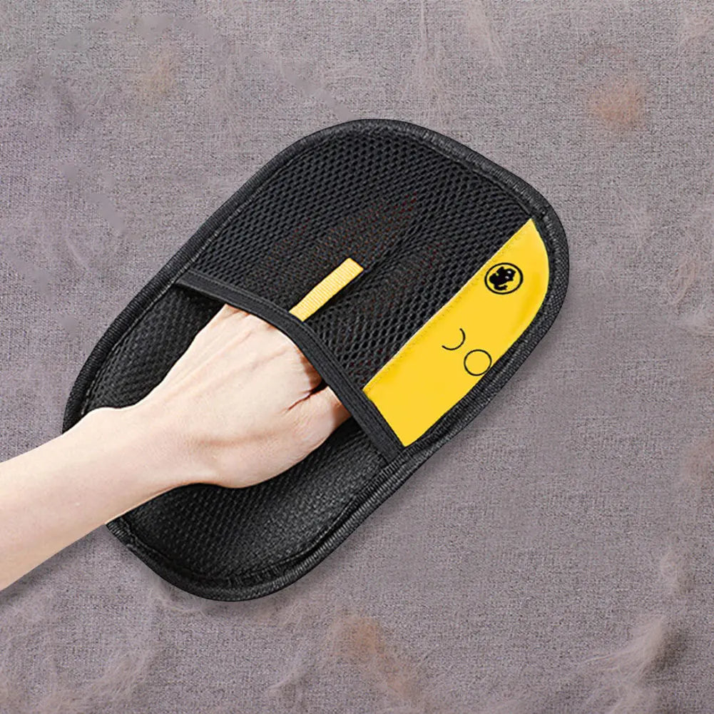 Pet Hair Remover Mitt Pet Grooming Gloves Hair Remover Brush for Dog Cat Rabbit with Long/Short/Curly Hair